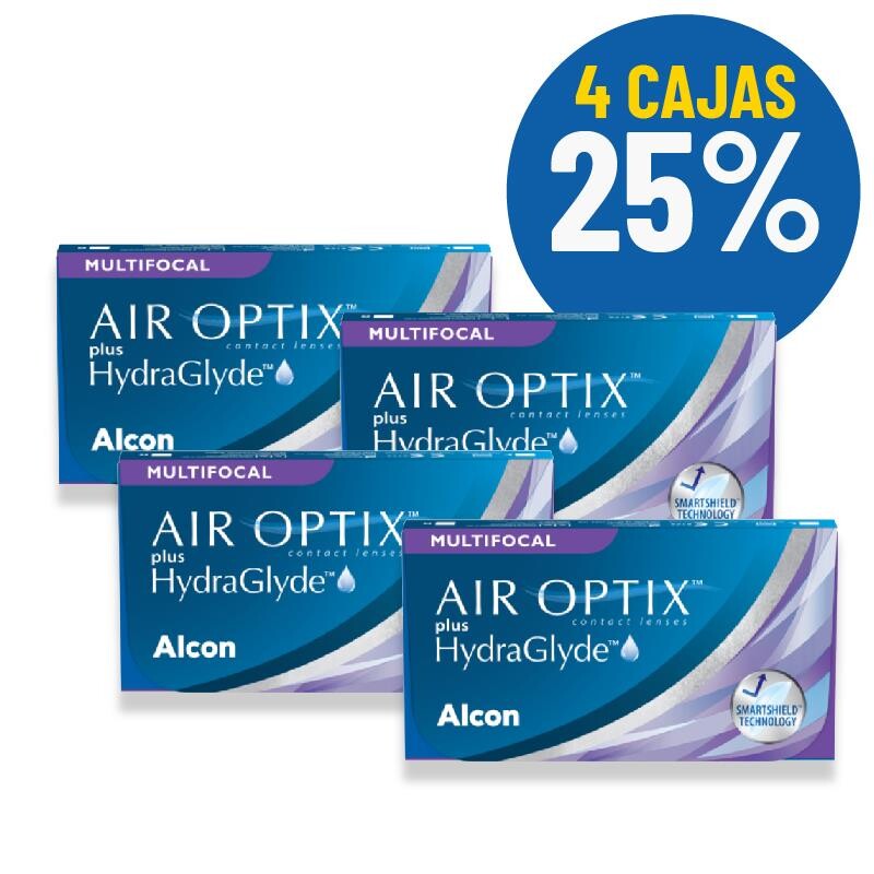 Set Air Optix Multifocal X4 Cajas Blanco