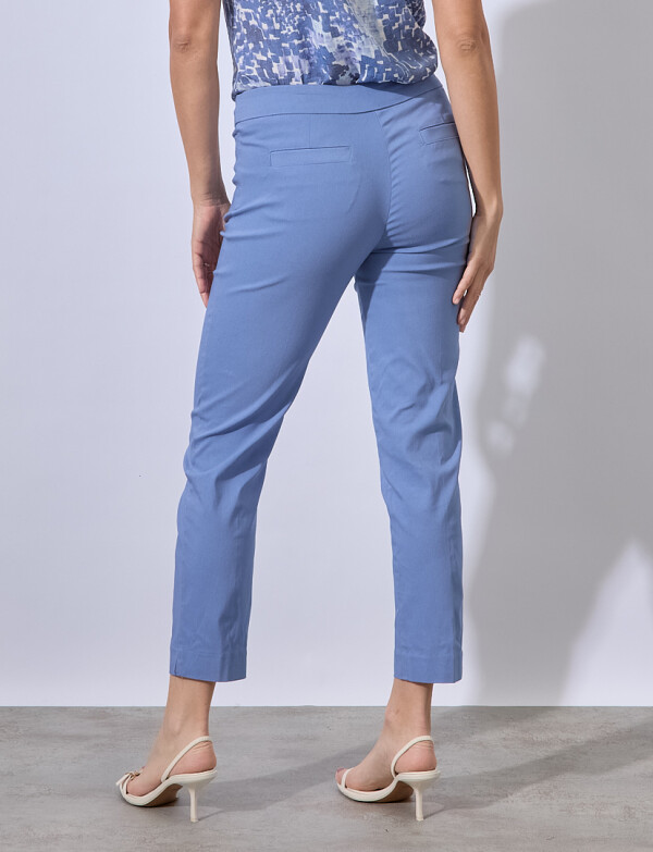 Pantalon Recto Modelador CELESTE OSCURO