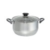 Cacerola Cuori Giulia con tapa de vidrio acero inox. 5lts Cacerola Cuori Giulia con tapa de vidrio acero inox. 5lts