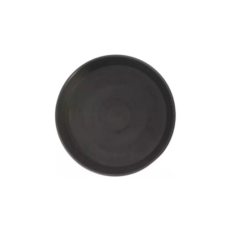 PLATO MACETA REDONDO 40CM NEGRO
