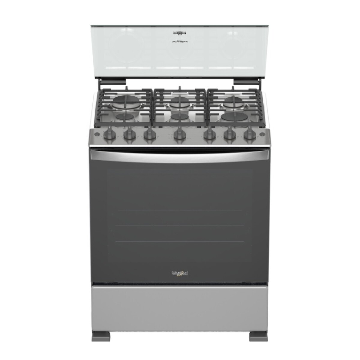 ESTUFA AL PISO WHIRLPOOL, 30", 6 QUEMADORES SELLADOS, A GAS 