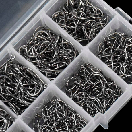 Kit Valija Anzuelos P/ Pesca Varios Tamaños 1600 Pcs Cpg008014