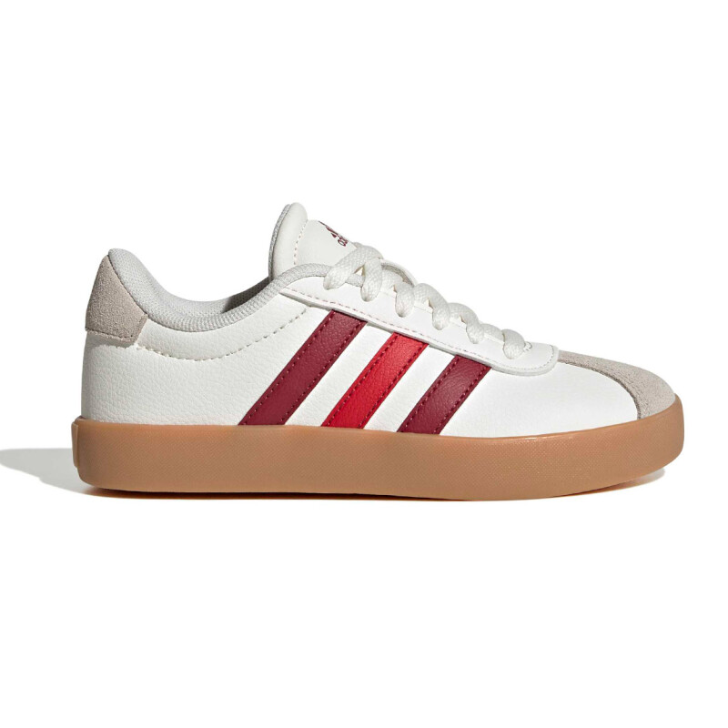 Championes Niños Adidas Vl Court 3.0 Blanco-bordo