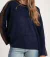 Sweater Combinado Marino