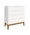 Comoda 4 cajones Infantil Boom Blanco