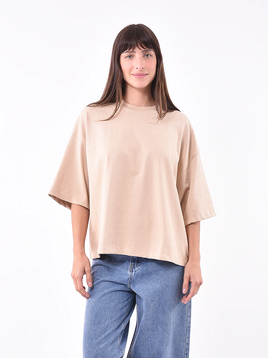 REMERA POPI - BEIGE 