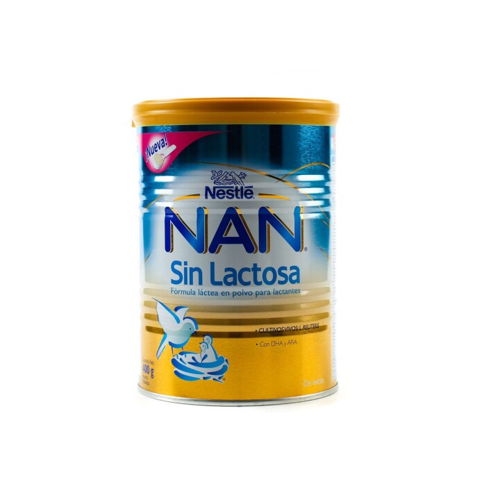 NAN S/ LACTOSA FRASCO X 400 GRAMOS única