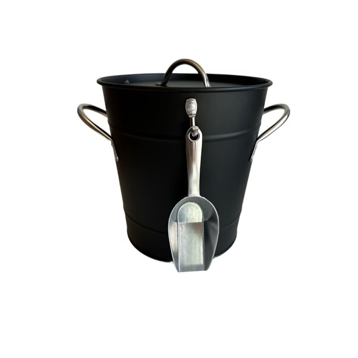 HIELERA CON PALA 19.5x16x20.5CM NEGRO 