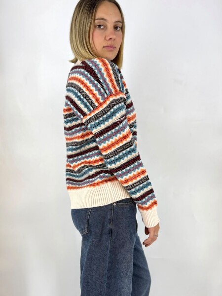 SACO SLOWLY 2446 ESTAMPADO CRUDO