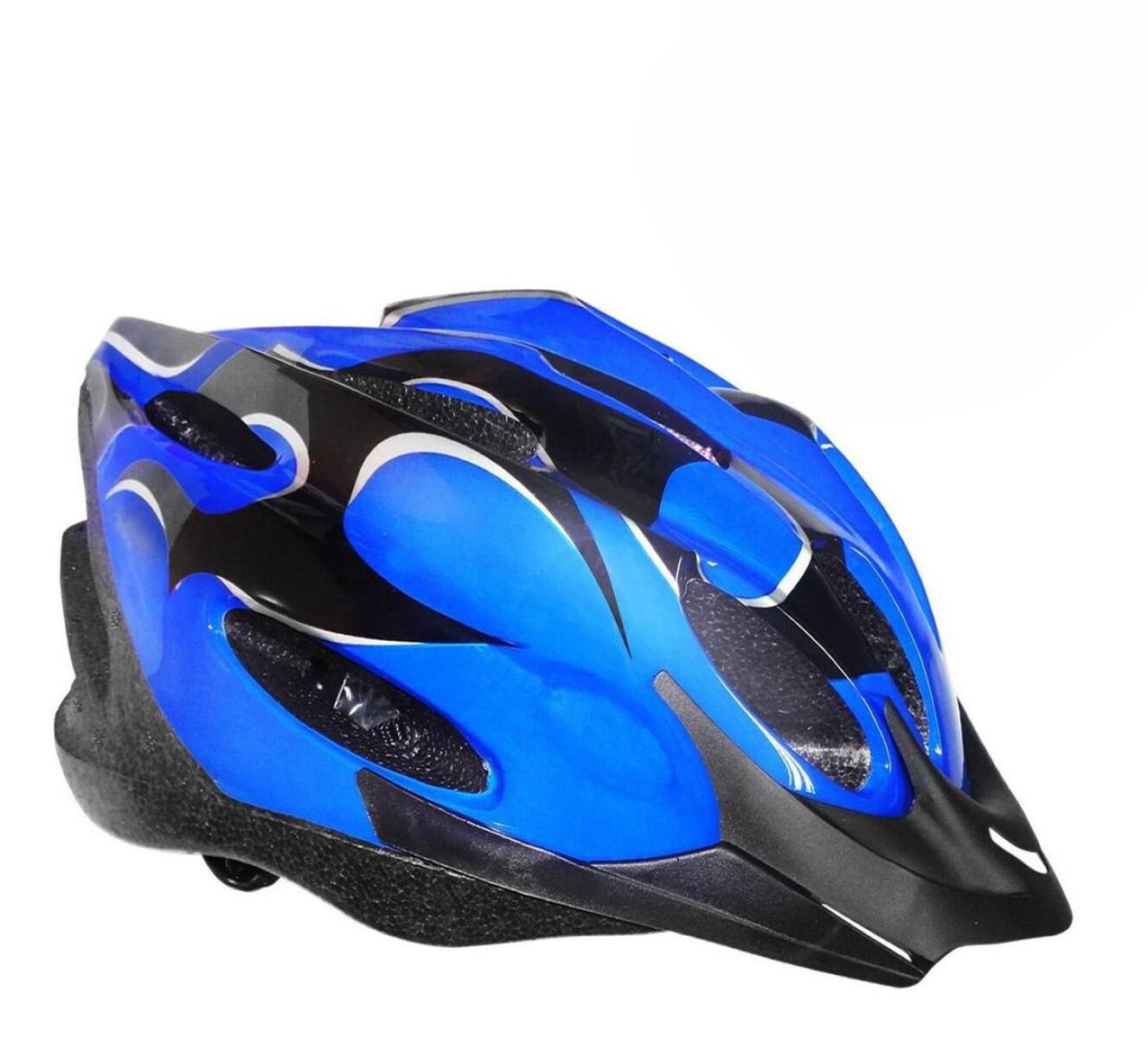 Casco Profesional Ajustable Bicicleta Roller Ciclismo - Azul 