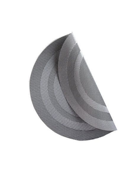 INDIVIDUAL PVC ANILLOS D38CM GRIS OSCURO INDIVIDUAL PVC ANILLOS D38CM GRIS OSCURO