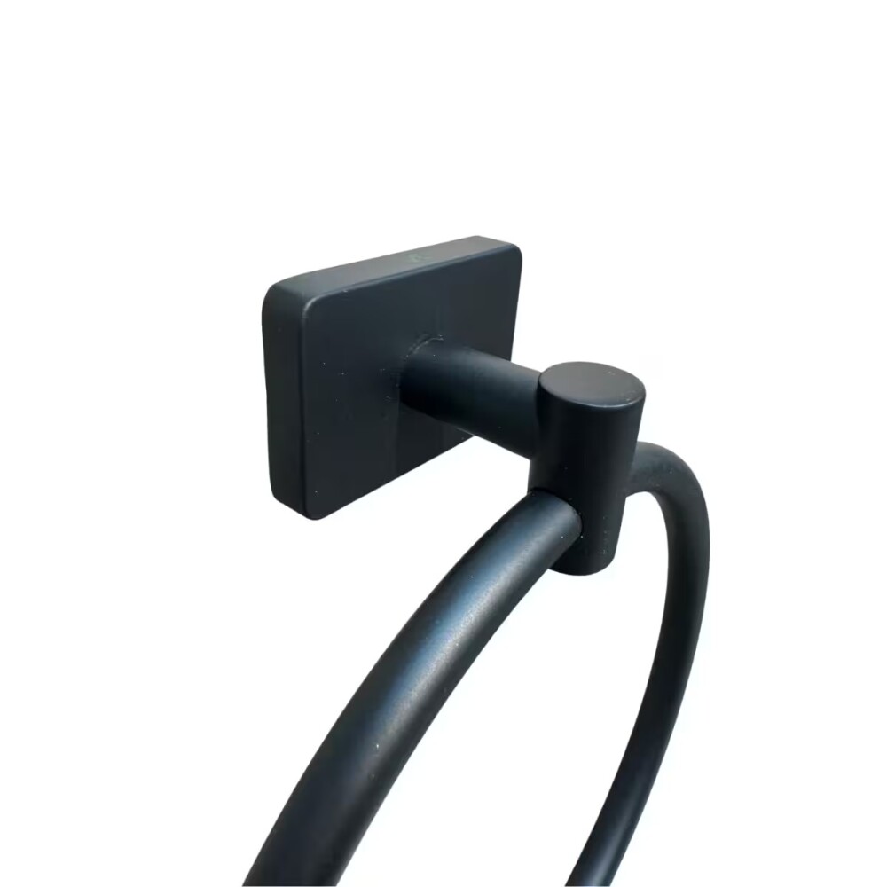 Toallero Aro Noar Negro Mate Toallero Aro Noar Negro Mate