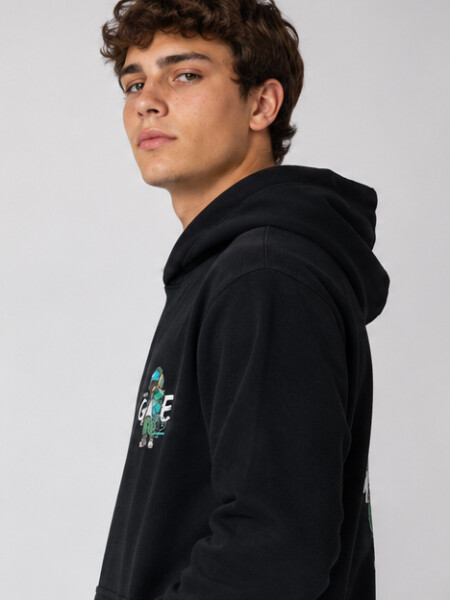 BUZO OXX 8315 NEVER UP NEGRO
