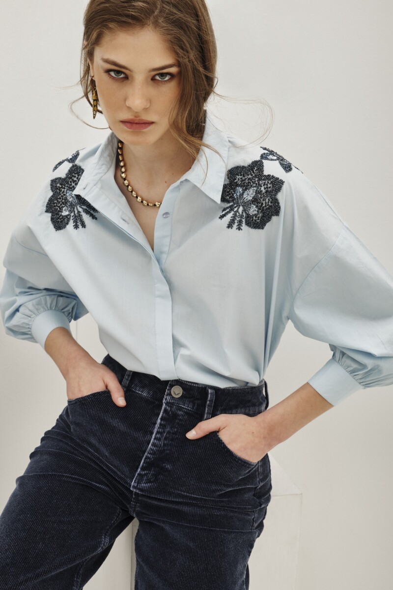 Camisa Louise Gypsy Celeste