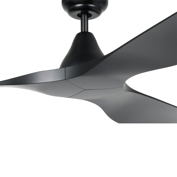 Ventilador de techo negro Ø1320mm con control EG0192