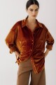 Camisa Bimba Velvet Cobre