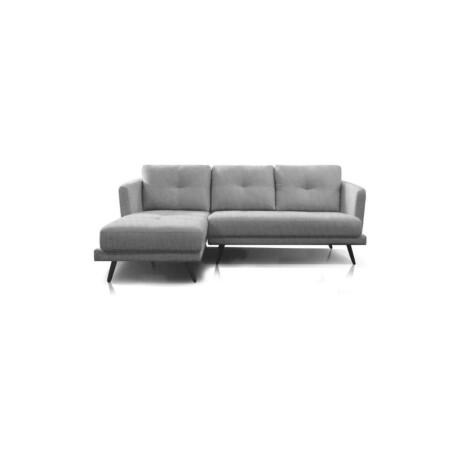 Sofa Con Chaise Triunfo 3 Cuerpos Gris Chaise Derecho