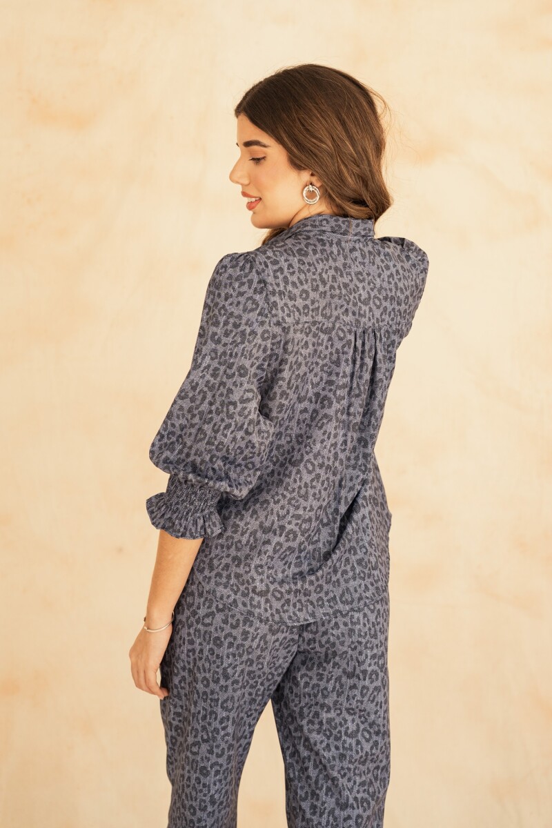 CAMISA EMILY LEOPARD DENIM CAMISA EMILY LEOPARD DENIM