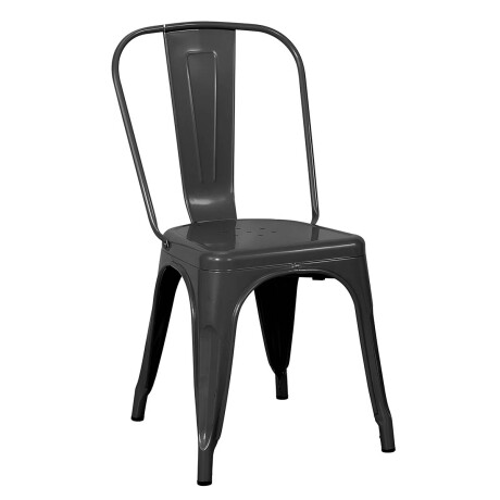 Silla Tolix Metálica Acero Industrial Sandman Comedor Negro