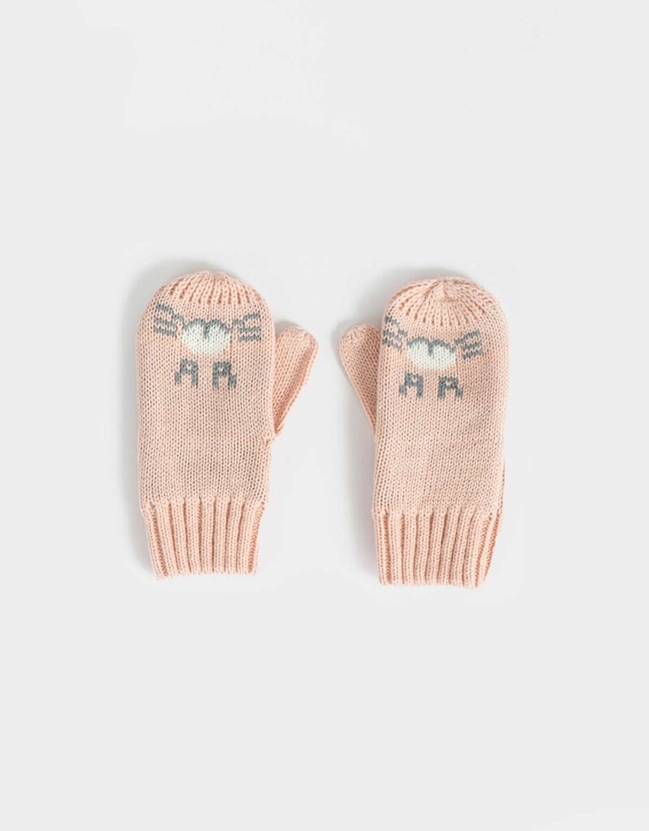 Guantes Infantiles De Conejito - Blanco Crudo 