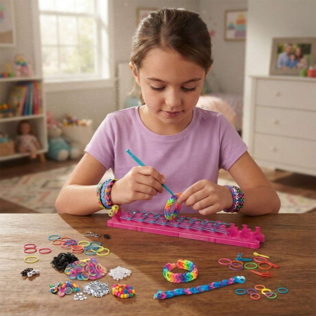 Kit De Pulseras Elásticas Para Tejer My Look Lexibook
