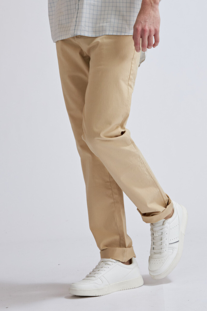 Pantalón chino Beige