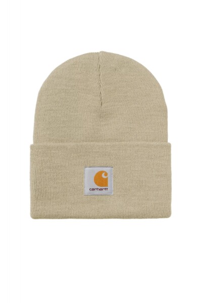 Acrylic Watch Hat Beige