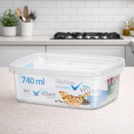 Pote Rectangular Volare Rischioto 740Ml Pote Rectangular Volare Rischioto 740Ml