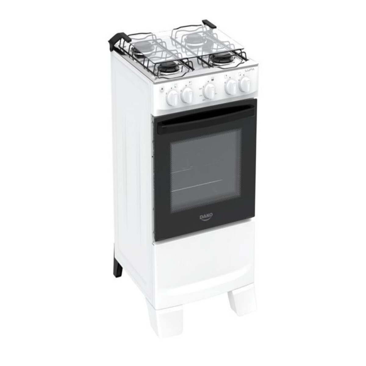 Cocina Dako Luna 4 Hornallas - Blanco 