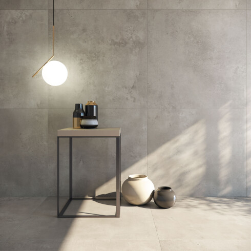 PORCELANATO 90X90 MATE GRIS CEMENTO RECTIFICADO LINEA GAMAS DE GRIS