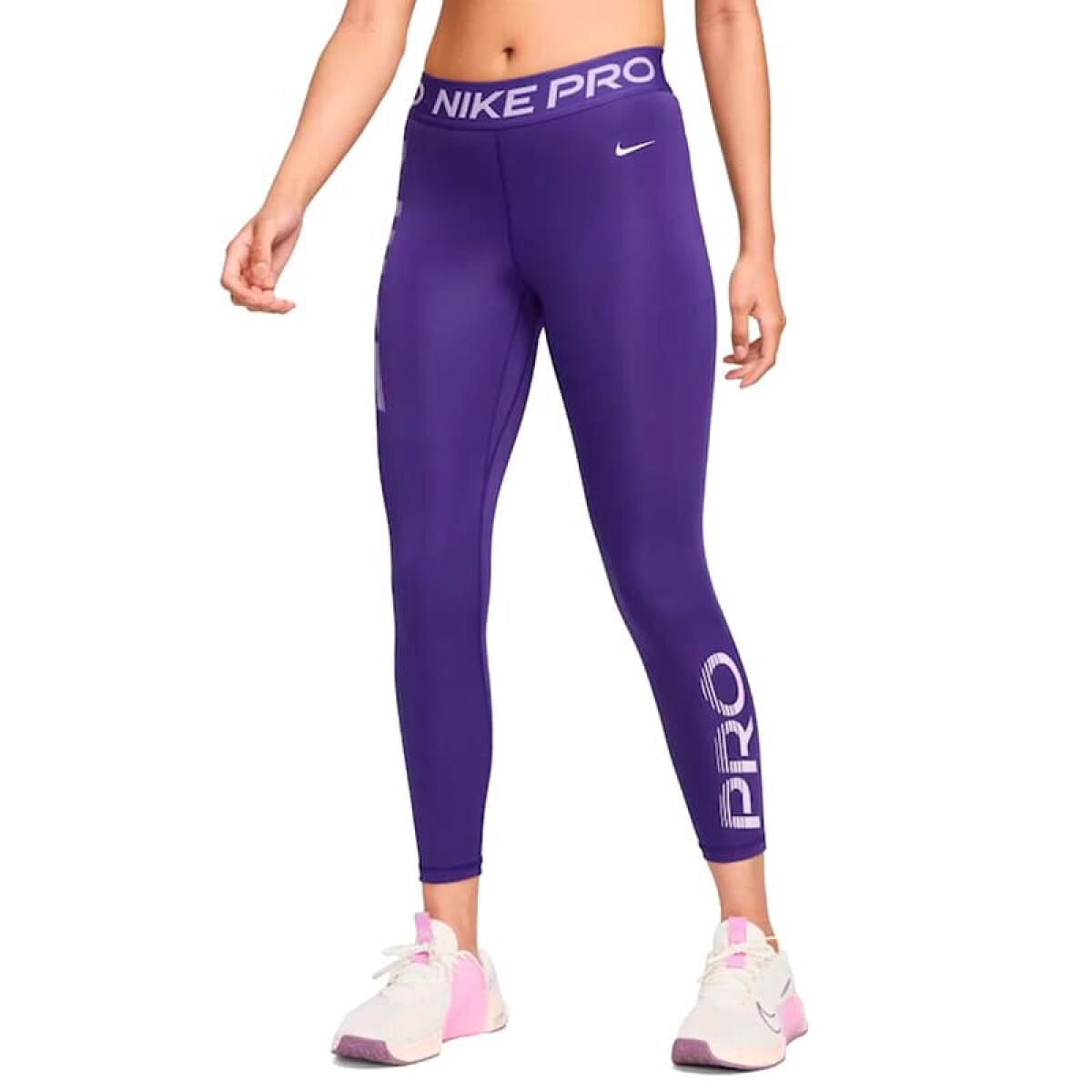 Calza Nike Mid Rise Pro de Mujer - FN4984-547 - Violeta 