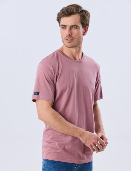 REMERA BÁSICA DE ALGODÓN Rosa Oscuro