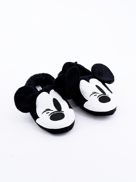 PANTUFLAS MICKEY NEGRO