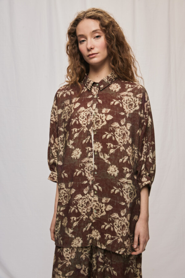 CAMISA ROSSI Marron
