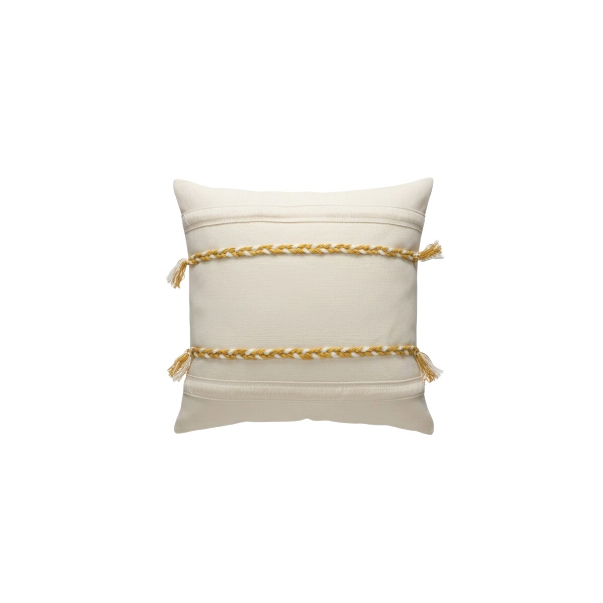 COJIN CUAD MARFIL C/DET 45X45CM 