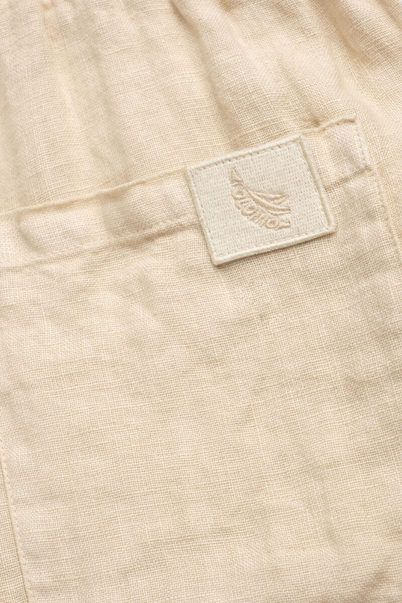 PREMIUM LINEN SHORTS Almond