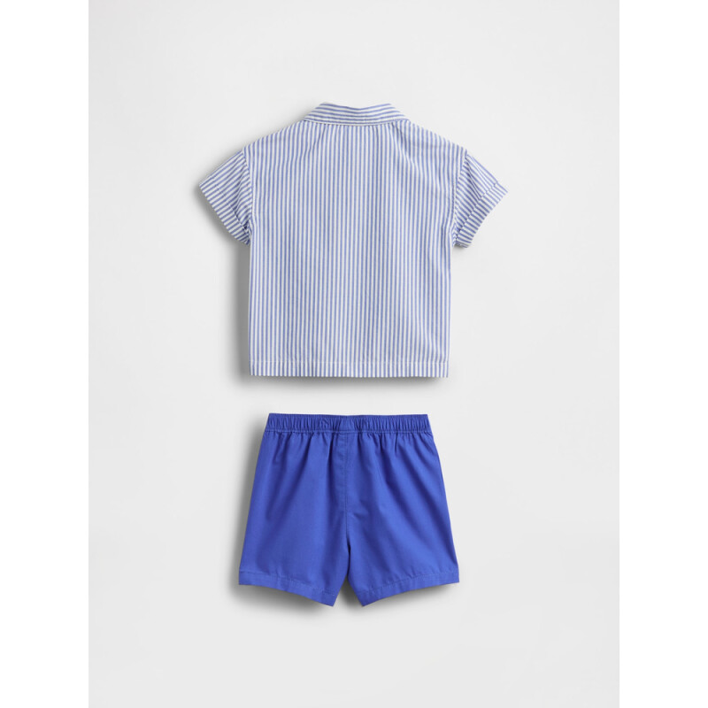 B SS BTTN DOWN SHORT SET DAZZLING BLUE 183949TC