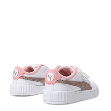 Championes de Niña Puma Carina 3.0 V Inf Blanco - Rosa Viejo