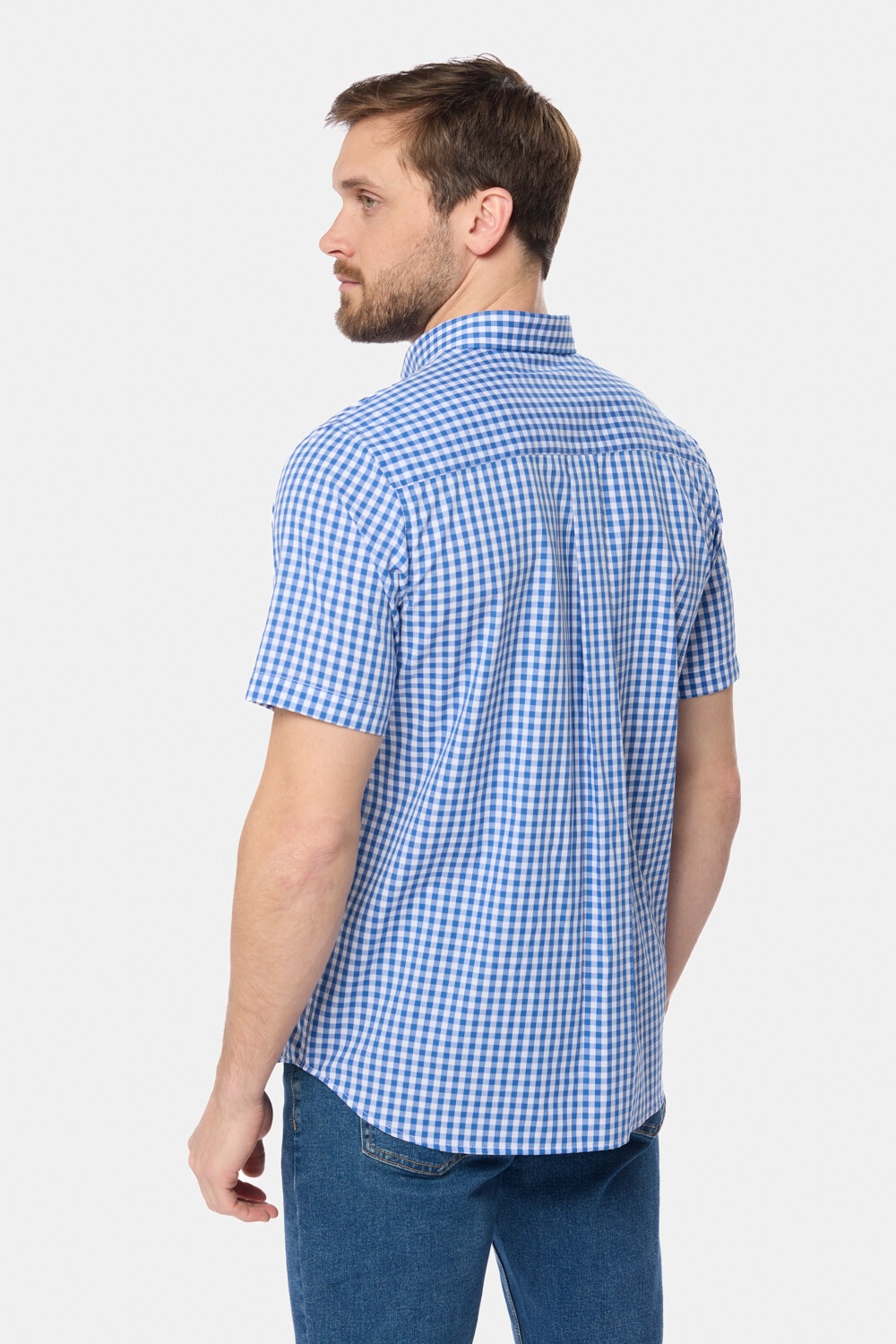 CAMISA SPORT A CUADROS Azul