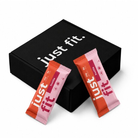 Caja x10 Barritas Premium 20g Proteína + Colágeno JustFit Frutilla