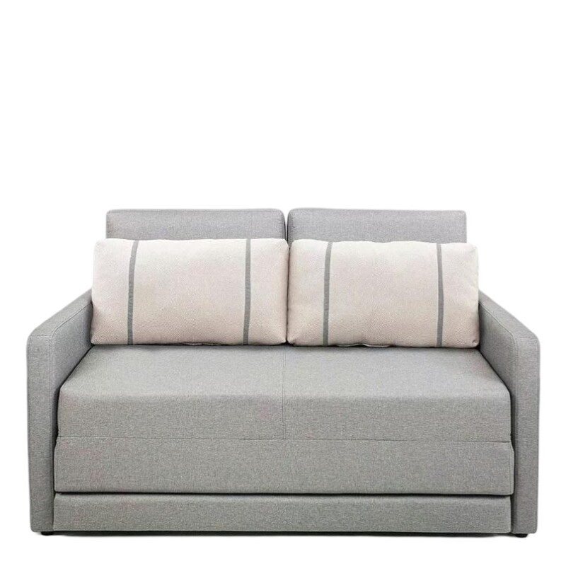 SOFA CAMA 1.76 MTS - PARRILLA EXTENSIBLE - TELA GRIS CLARO - ALMOHADONES PEQUEÑOS EN TELA CLARA SOFA CAMA 1.76 MTS - PARRILLA EXTENSIBLE - TELA GRIS CLARO - ALMOHADONES PEQUEÑOS EN TELA CLARA