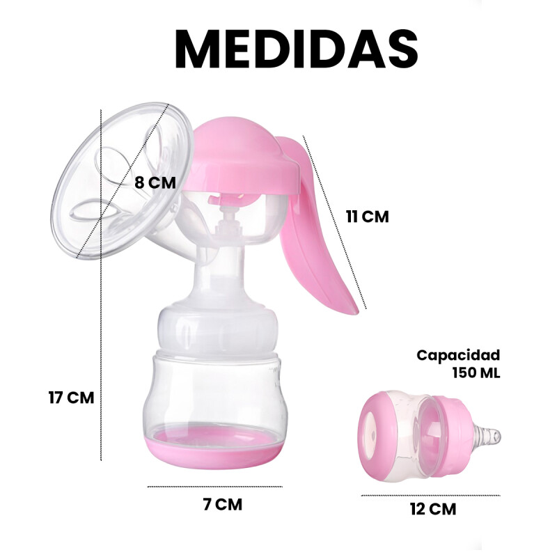 Extractor De Leche Manual PortÃ¡til Sacaleche OrdeÃ±adora Bebe Blanco