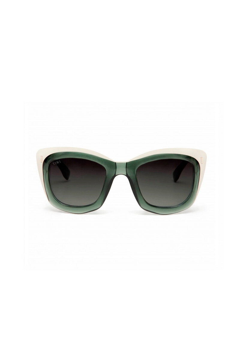 Lentes Tiwi Fier Shiny Bicolour Green/beige With Green Lenses