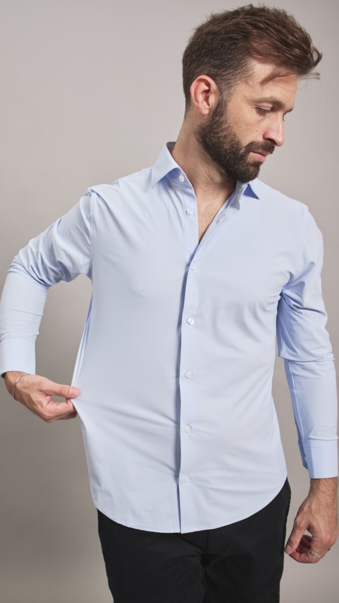 CAMISA TECNICA - CELESTE 
