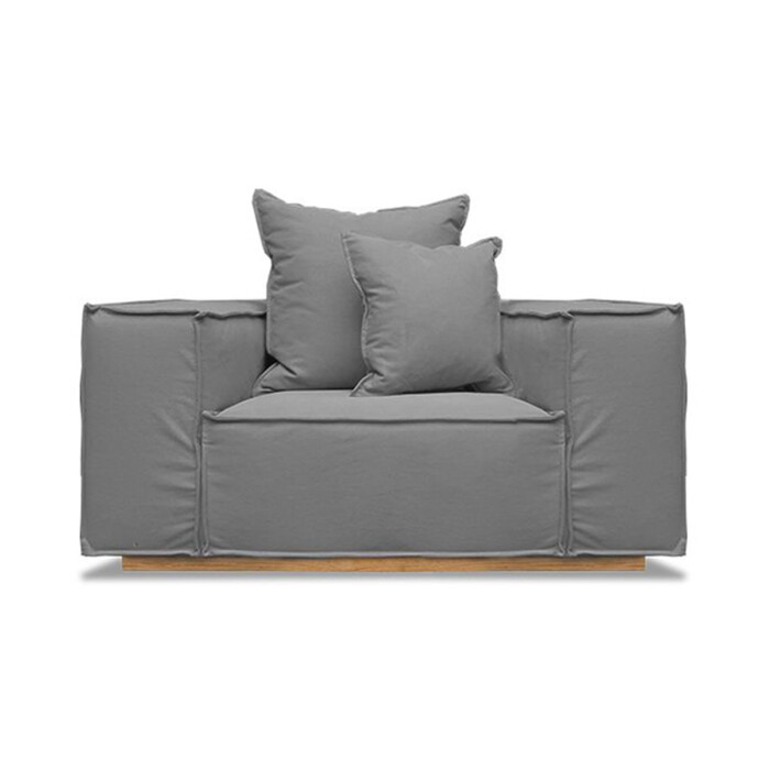 Sillón Luciana 1 cuerpo Gris