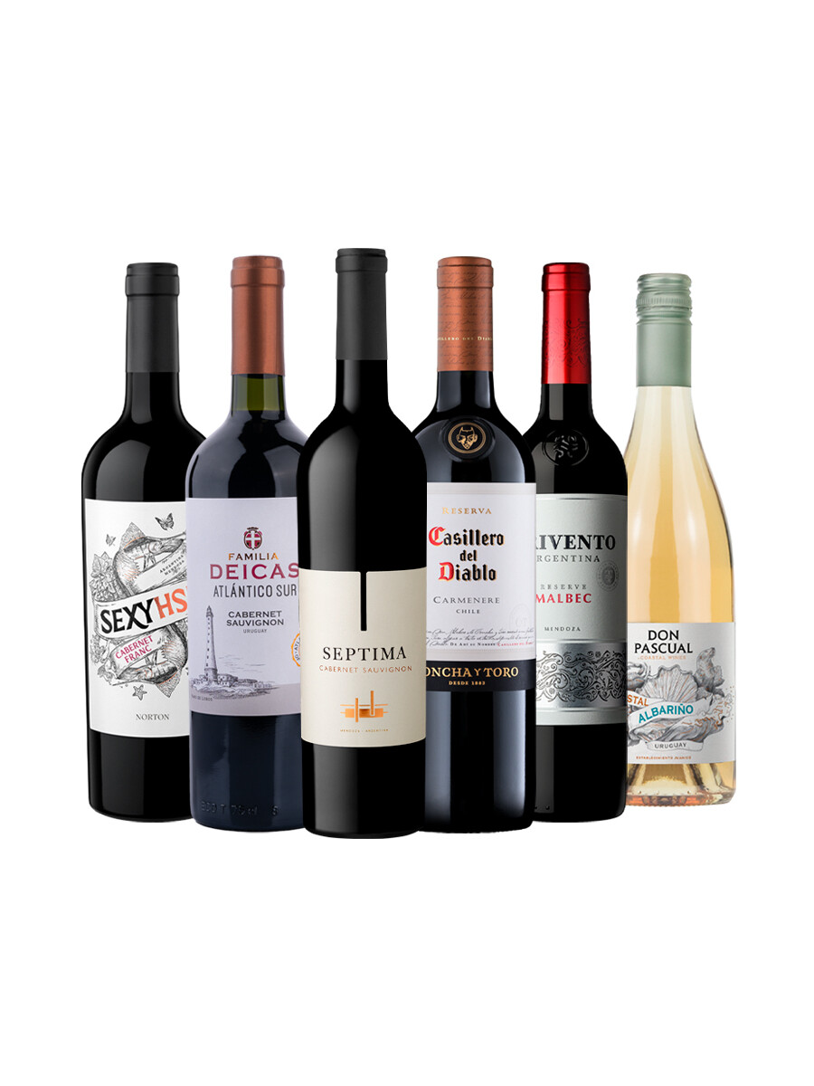 Pack Bacán Selección Entre Dos Mundos- Carácter en contraste x6 vinos Pack Bacán Selección Entre Dos Mundos- Carácter en contraste x6 vinos