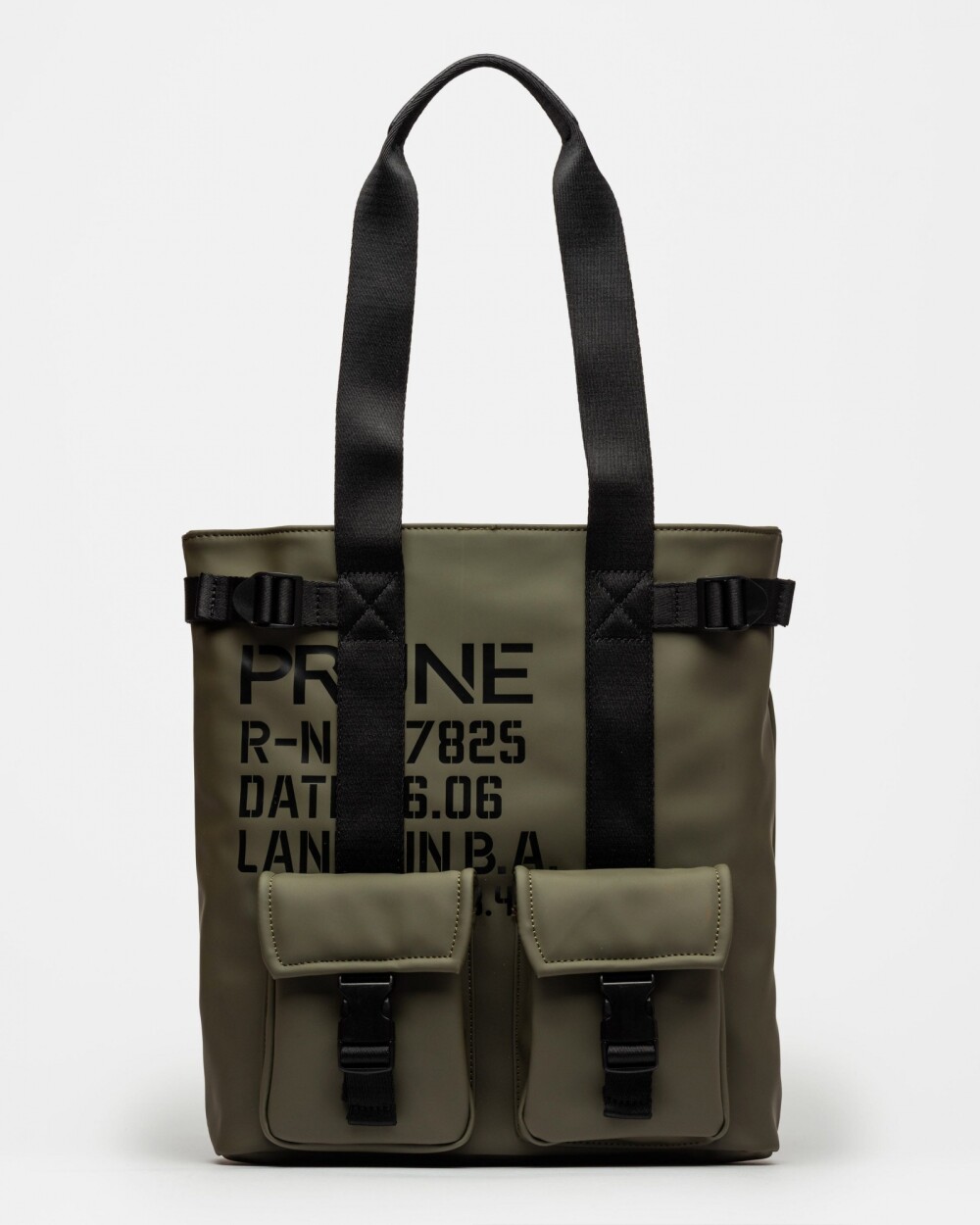 Bolso Daily en efecto cuero rubber Verde