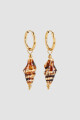 Aros caracol tierra Oro fuerte