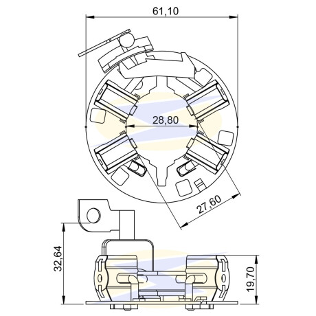 PORTA CARBONES FIAT MOBI UNO PALIO SIENA COROLLA 2.0 BOSCH 4,2X15X11 UNIFAP PORTA CARBONES FIAT MOBI UNO PALIO SIENA COROLLA 2.0 BOSCH 4,2X15X11 UNIFAP
