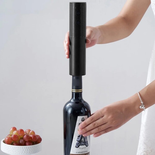 Sacacorchos Descorchador Eléctrico Automatico Botella Vino Color Variante Negro